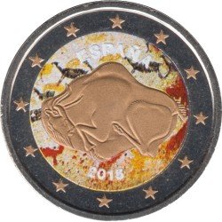 España 2015 2 € euros conmemorativos Color UNESCO Cueva de Altamira España 2015 2 € euros conmemorativos Color UNESCO Cueva de Altamira