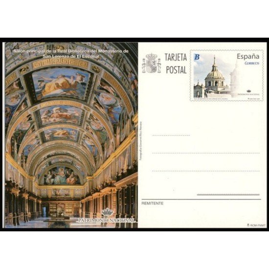 España Spain Entero Postal ( tarjeta ) 182 2009 Patrimonio Biblioteca El Escorial España Spain Entero Postal ( tarjeta ) 182 2009 Patrimonio Biblioteca El Escorial