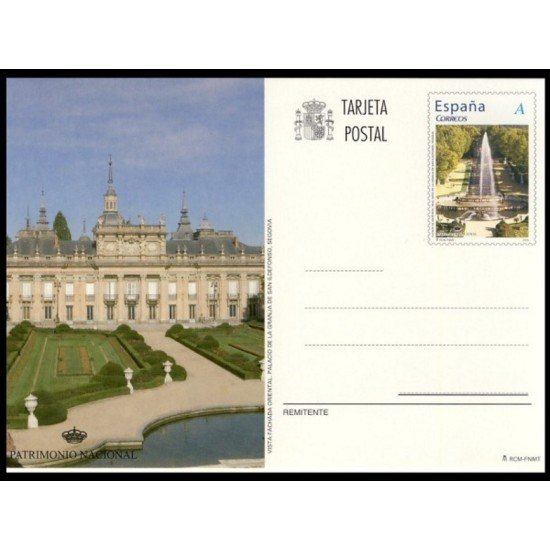 España Spain Entero Postal ( tarjeta ) 185 2010 Patrimonio Fuente Anfítrite Granja San Ildefonso