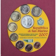 Monedas Euros San Marino Cartera 2007 + 5€ (plata)