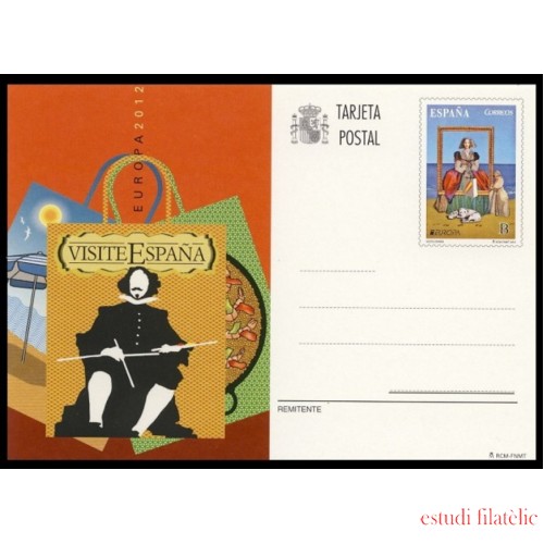 España Spain Entero Postal ( tarjeta ) 190 2012 Europa Visite España Velazquez 