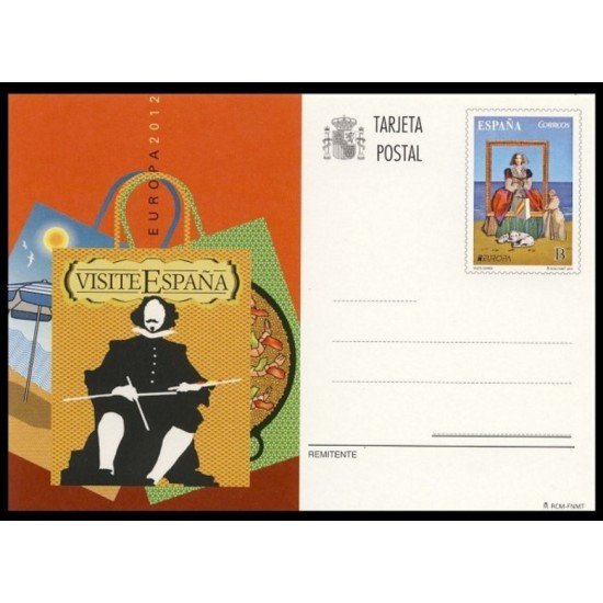 España Spain Entero Postal ( tarjeta ) 190 2012 Europa Visite España Velazquez