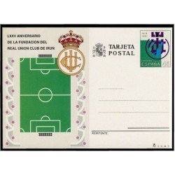 España Spain Entero Postal ( tarjeta ) 153 1991 75 Aniv. Real Unión Club Irún Fútbol fotball España Spain Entero Postal ( tarjeta ) 153 1991 75 Aniv. Real Unión Club Irún Fútbol fotball