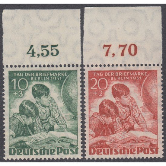 Alemania Berlin Nº 66/67 9NB6 - 9NB7 1951 Día del Sello MNH Alemania Berlin Nº 66/67 9NB6 - 9NB7 1951 Día del Sello MNH