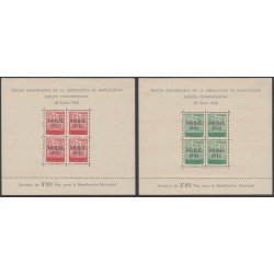 Barcelona 40/41 1942 Navidad MH Barcelona 40/41 1942 Navidad MH