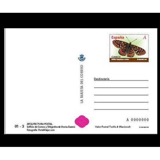 España Tarjetas del Correo y de Iniciativa Privada 88 2010 Arquitectura postal Mariposa Butterfly España Tarjetas del Correo y de Iniciativa Privada 88 2010 Arquitectura postal Mariposa Butterfly