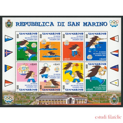 TEN  San Marino  Nº 1958/65  HB  2001   MNH