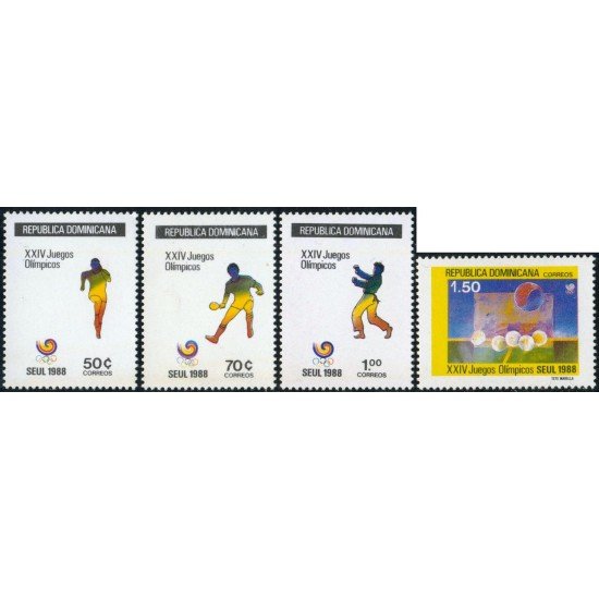 Rep. Dominicana 1041A/D 1988 Deportes Juegos olímpicos MNH Rep. Dominicana 1041A/D 1988 Deportes Juegos olímpicos MNH