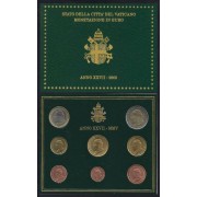 Vaticano 2005 Cartera Oficial Monedas € euros Juan Pablo II