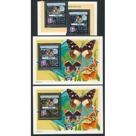 TEN Rep. Centroafricana  Nº 1844C/D + HB 202/03  2002  MNH