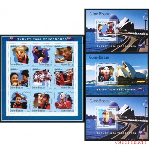 TEN  Guinea Bissau 958/66 MP + 973/74/76  2001   MNH