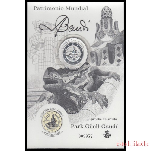 España Spain Prueba de lujo 116 2014 Parque Güell Gaudí 