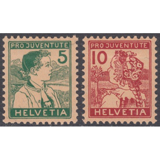 Suiza Switzerland 149/50 1915 Pro Juventud MH