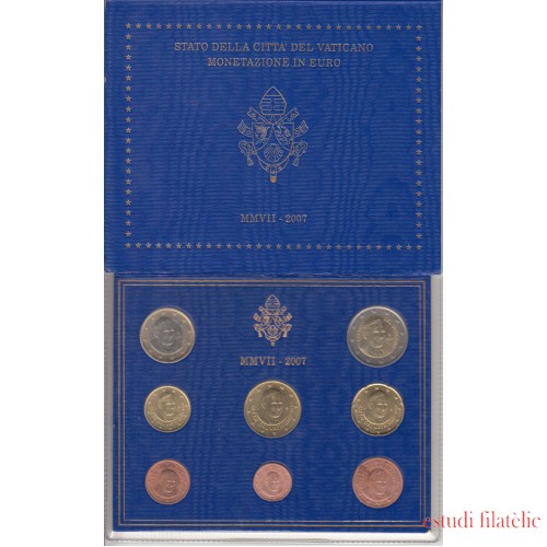 Vaticano 2007 Cartera Oficial Monedas € euros Benedicto XVI 