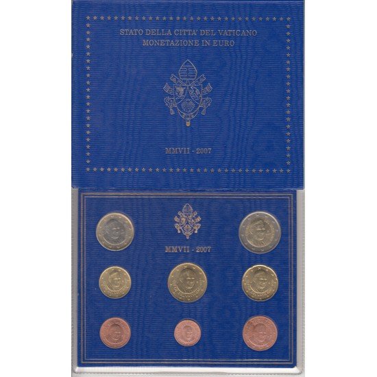 Vaticano 2007 Cartera Oficial Monedas € euros Benedicto XVI