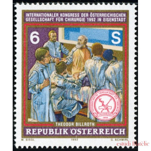 MED  Öesterreich Austria  Nº 1899  1992   MNH