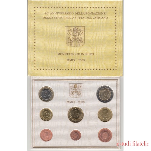 Vaticano 2009 Cartera Oficial Monedas € euros Benedicto XVI