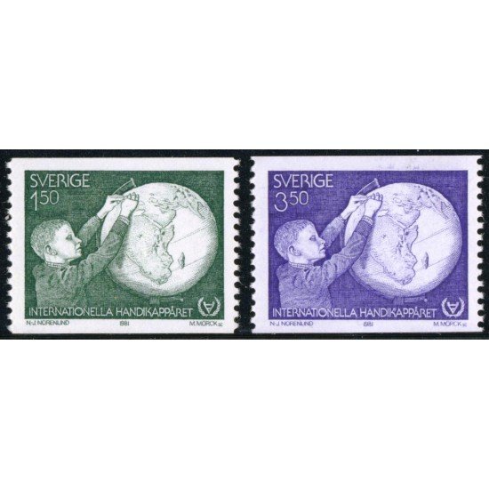 MED Suecia Sweden 1125/26 1981 Año Internacional de las Personas con Discapacidad MNH MED Suecia Sweden 1125/26 1981 Año Internacional de las Personas con Discapacidad MNH