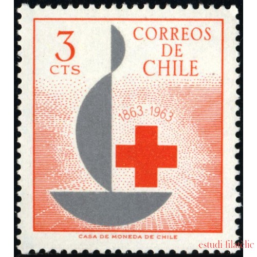 MED Chile 300 1963 Centenario de la Cruz Roja MNH