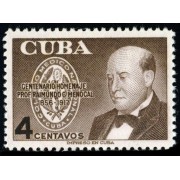 MED Cuba 444 1956 Centenario Porf Raimundo G. Menocal MNH