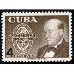 MED Cuba 444 1956 Centenario Porf Raimundo G. Menocal MNH MED Cuba 444 1956 Centenario Porf Raimundo G. Menocal MNH