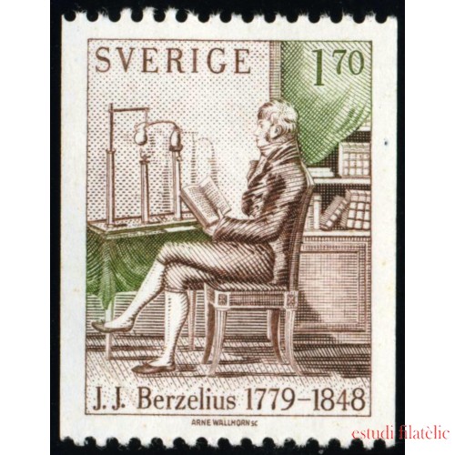 MED  Suecia Sweden 1056  1979 200 aniv. del nacimiento de J.J. Berzelius MNH