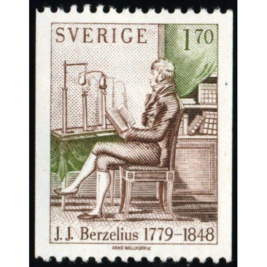 MED Suecia Sweden 1056 1979 200 aniv. del nacimiento de J.J. Berzelius MNH MED Suecia Sweden 1056 1979 200 aniv. del nacimiento de J.J. Berzelius MNH