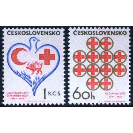 MED Checoslovaquia Czechoslovakia Nº 1698/99 1969 MNH MED Checoslovaquia Czechoslovakia Nº 1698/99 1969 MNH
