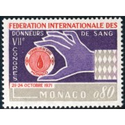 MED Monaco  Nº 860  1971  MNH