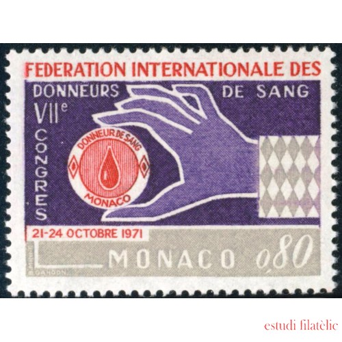 MED Monaco  Nº 860  1971  MNH
