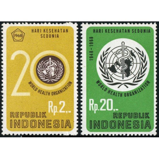 MED Indonesia 536/37 1968 MNH MED Indonesia 536/37 1968 MNH
