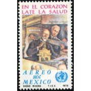 MED Mexico A- 331 1972 En el corazón late la salud MNH