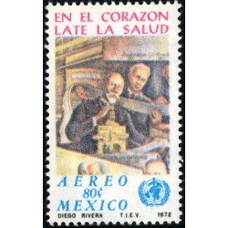 MED Mexico A- 331 1972 En el corazón late la salud MNH MED Mexico A- 331 1972 En el corazón late la salud MNH