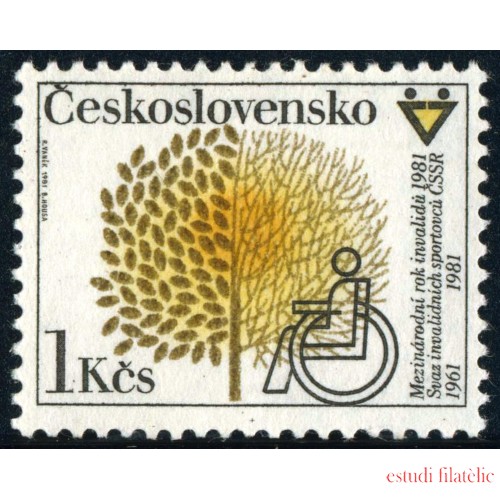 MED  Checoslovaquía  Czechoslovakia  Nº 2422   1981   MNH