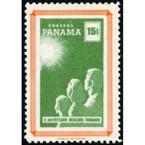 MED Panama 327 1959 X Aniversario de los Derechos Humanos MNH MED Panama 327 1959 X Aniversario de los Derechos Humanos MNH