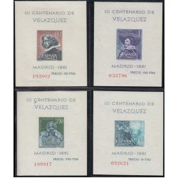 España Spain 1344/47 1961 Velazquez MNH