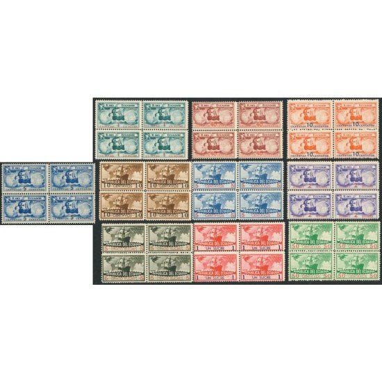 Ecuador 327/31 + A 36/40 1935 Colon Columbus Bl.4 MNH Ecuador 327/31 + A 36/40 1935 Colon Columbus Bl.4 MNH