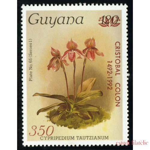 COL Guyana Colon Columbus Orquídea  Nº 1260    MNH