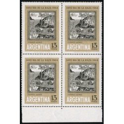 COL Argentina A - 101 Bl.4 1964 Día de la Raza MNH COL Argentina A - 101 Bl.4 1964 Día de la Raza MNH