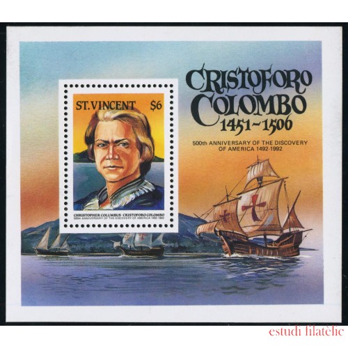 COL San Vicente Saint Vincent  HB 24A  1986   MNH