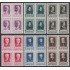 Bélgica Nº 892/97 Bl.4 1952 Escritores Belgas MNH