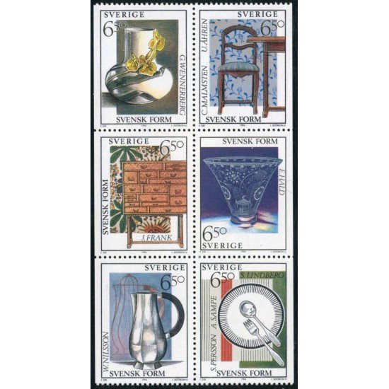 VAR1 Suecia Sweden 1812/17 1994 Estilo sueco Objetos y mobiliario MNH VAR1 Suecia Sweden 1812/17 1994 Estilo sueco Objetos y mobiliario MNH