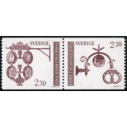 VAR1  Suecia Sweden 1140/41 1981 Signos de artesano  MNH