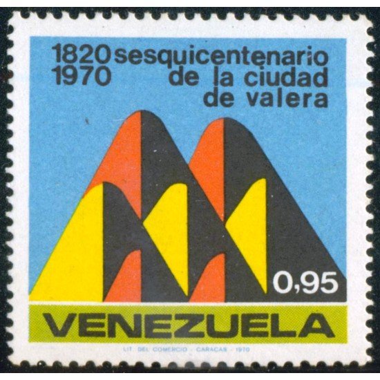 VAR1 Venezuela 805 150 aniv. de la ciudad de Varela 1970 MNH