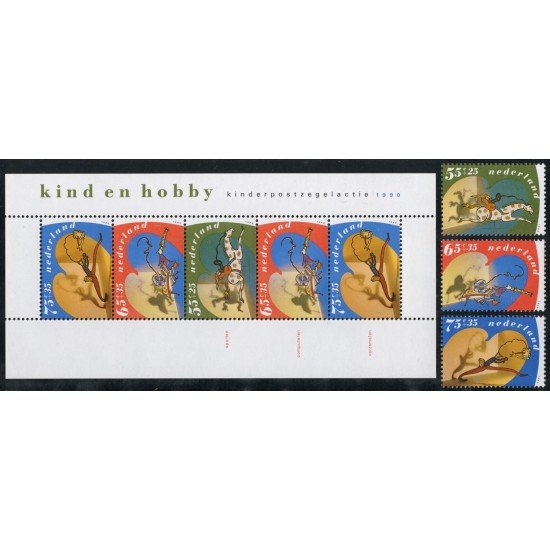 VAR1 Holanda Netherlands Nº 1362/64 + HB34 1991 MNH VAR1 Holanda Netherlands Nº 1362/64 + HB34 1991 MNH