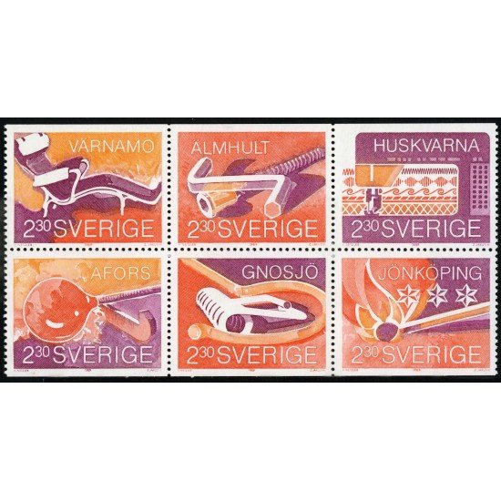 VAR1 Suecia Sweden Nº 1541/46 1989 MNH VAR1 Suecia Sweden Nº 1541/46 1989 MNH