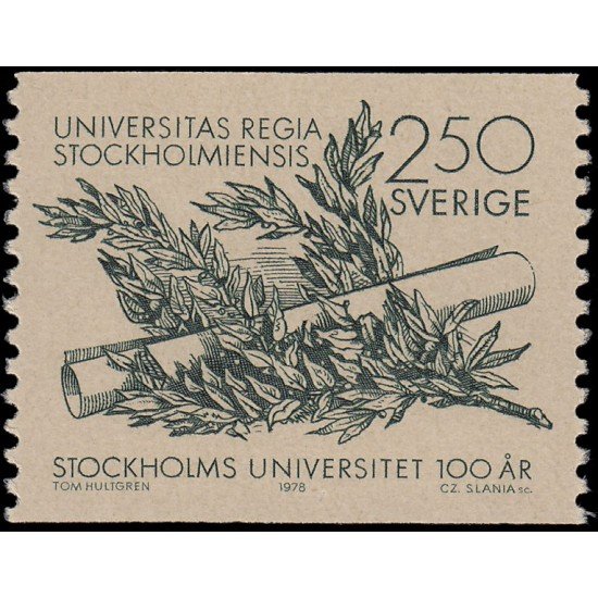 Suecia Sweden 1004 1978 Centenario de la Universidad de Estocolmo MNH Suecia Sweden 1004 1978 Centenario de la Universidad de Estocolmo MNH