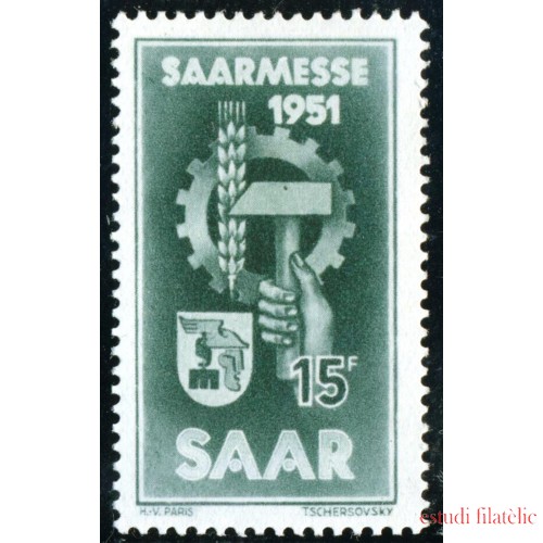 VAR1 Sarre Saar 293 1951 MNH