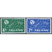 VAR1 Islandia Iceland 345/46 1965 MNH
