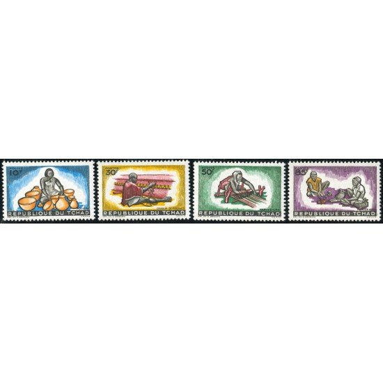 VAR1 Chad Txad Nº 94/97 MNH VAR1 Chad Txad Nº 94/97 MNH